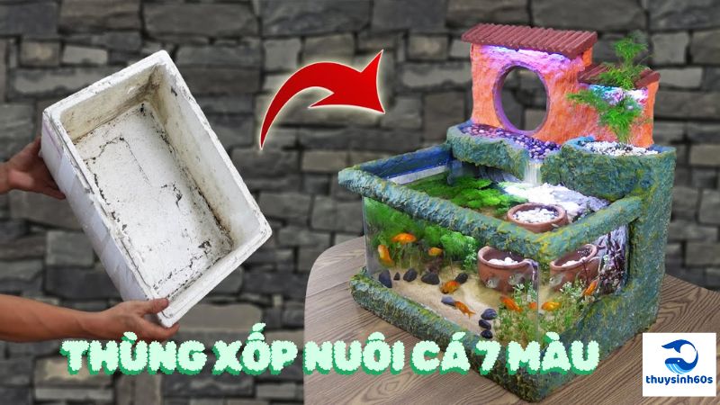 Thùng Xốp Nuôi Cá 7 Màu